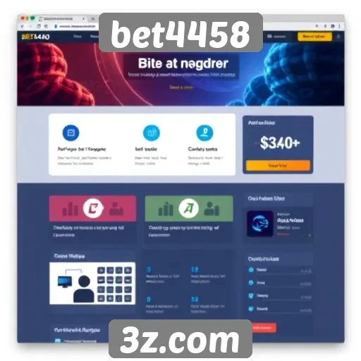 Análise da interface do usuário do site bet4458